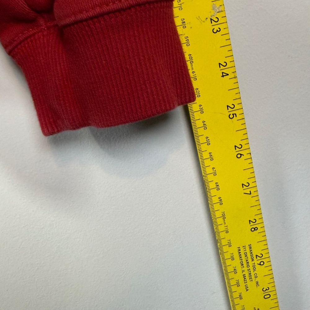 Lacoste Sweatshirt Mens XXL Red Heritage 1927 Graphic Tennis Preppy Old Money - Picture 8 of 8
